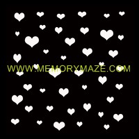 Heart to heart  poly template 8x8 sold in 3\'s